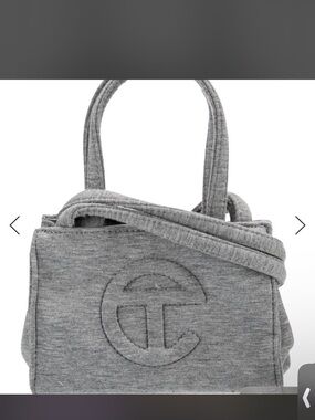 Telfar Gray Quilted Logo Shoulder Tote